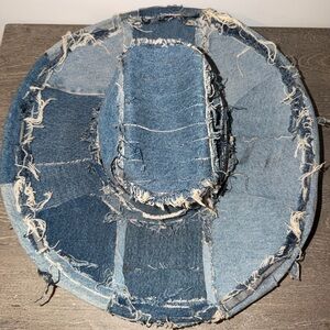 Patchwork Denim Cowboy Hat